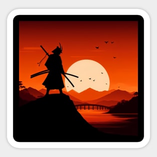 Samurai Silhouette #1 Sticker